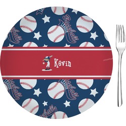 Baseball Glass Appetizer / Dessert Plate 8" (Personalized)