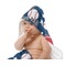 Baseball Baby Hooded Towel on Child