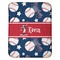 Baseball Baby Sherpa Blanket - Flat