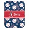 Baseball Baby Swaddling Blanket - Flat