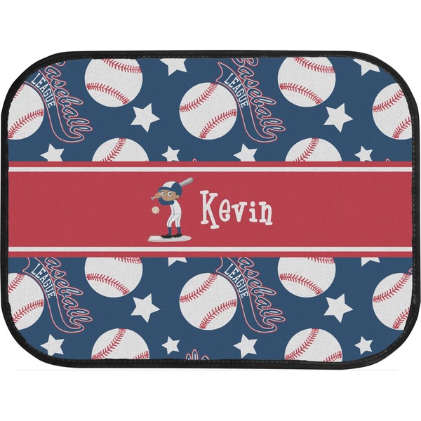 Baseball Back Seat Car Mat