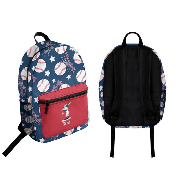 Baseball Backpack front and back - Apvl