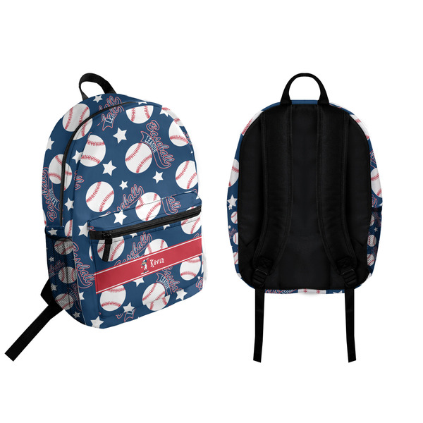 Baseball Backpack front and back - Apvl
