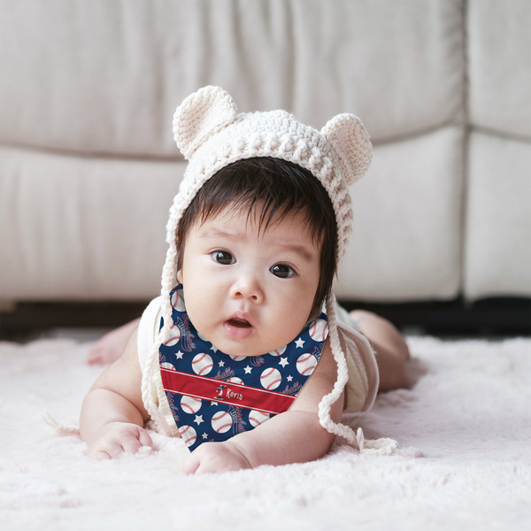 Baseball Bandana Bib - (Lifestyle 2 girl)