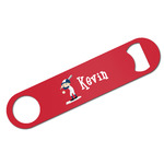 Baseball Bar Bottle Opener w/ Name or Text