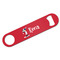 Baseball Bar Bottle Opener w/ Name or Text