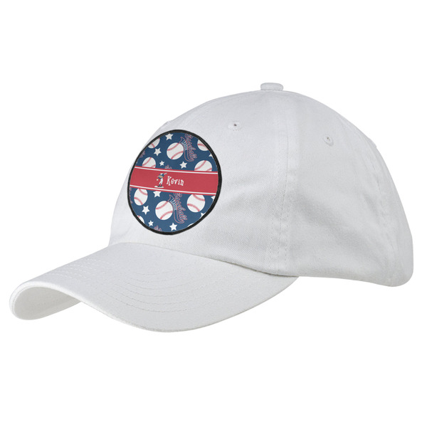 Custom Baseball Baseball Cap - White (Personalized)