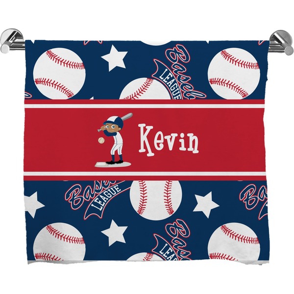 Custom Baseball Bath Towel (Personalized)