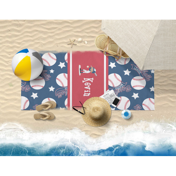 Baseball Beach Towel Lifestyle