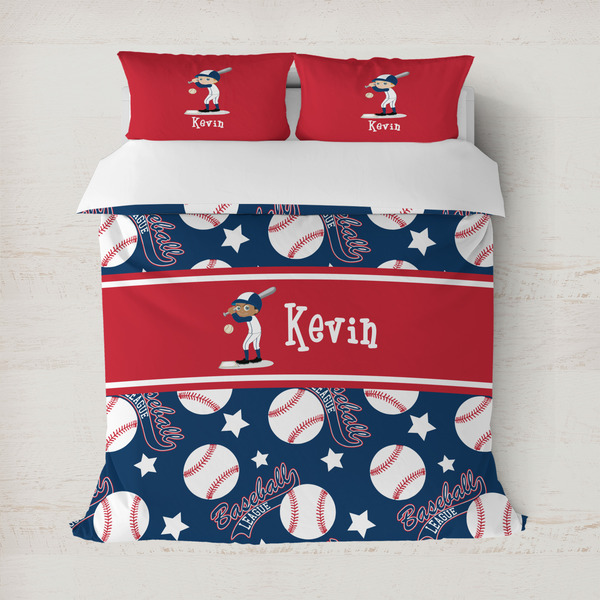Custom Baseball Duvet Cover (Personalized)