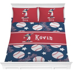 Baseball Comforter Set - Full / Queen (Personalized)