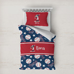Baseball Duvet Cover Set - Twin XL (Personalized)
