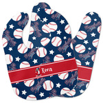 Baseball Baby Bib w/ Name or Text