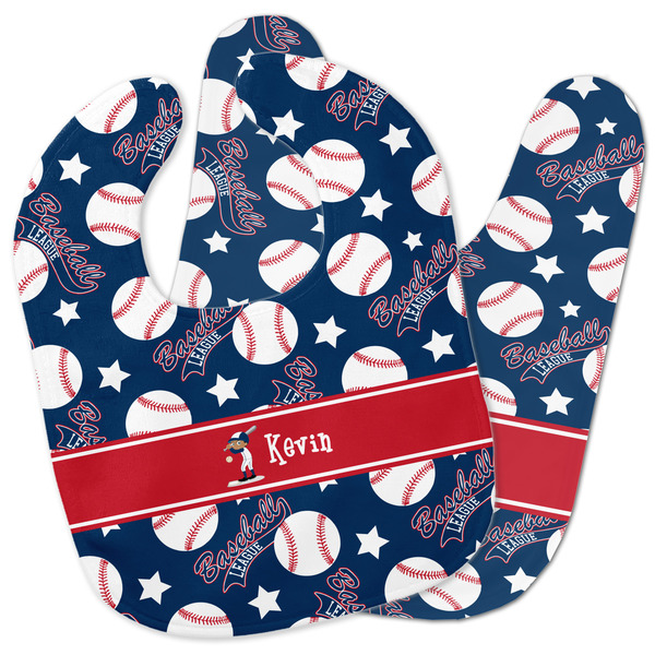 Custom Baseball Baby Bib w/ Name or Text