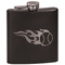 Baseball Black Flask Set