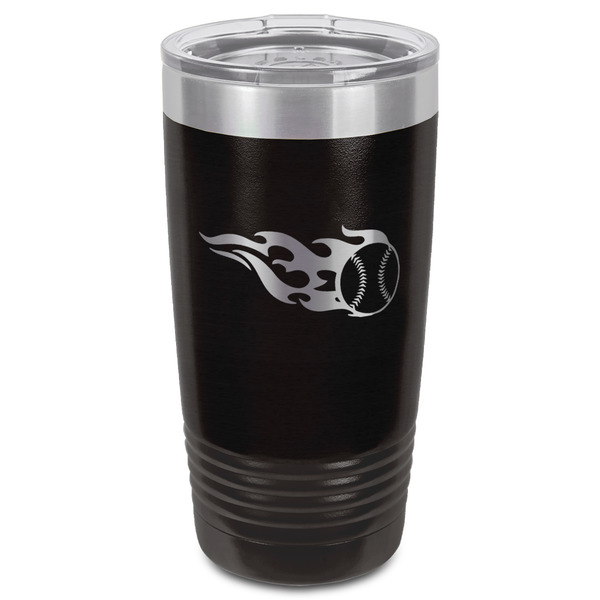Baseball Black Polar Camel Tumbler - 20oz - Front