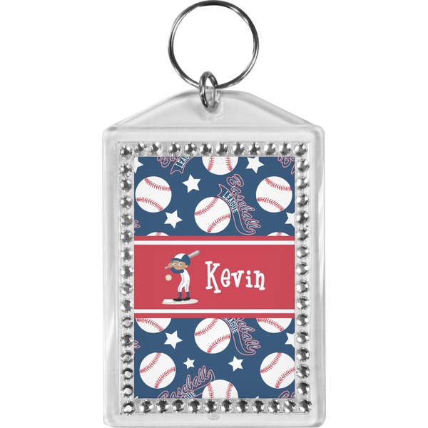 Custom Baseball Bling Keychain (Personalized)