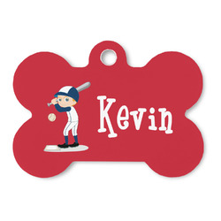 Baseball Bone Shaped Dog ID Tag (Personalized)