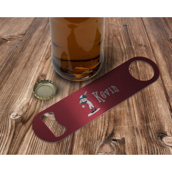 Baseball Bottle Opener - In Use