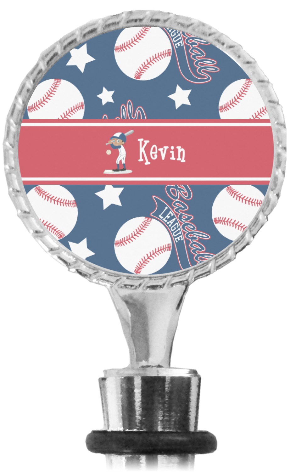 Custom Baseball Wine Bottle Stopper (Personalized) YouCustomizeIt