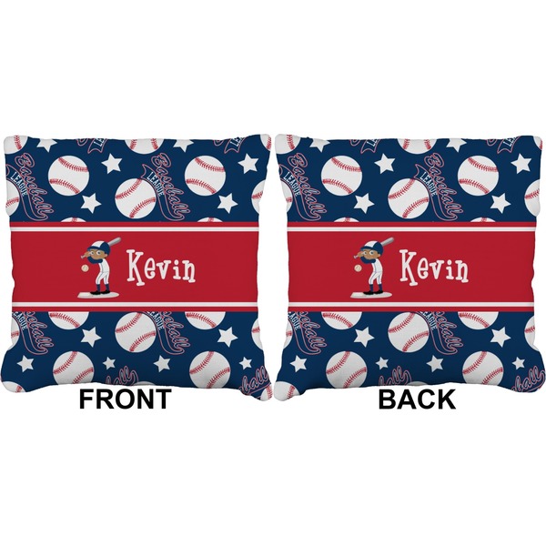 Baseball Burlap Pillow Approval