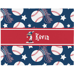 Baseball Woven Fabric Placemat - Twill w/ Name or Text