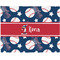 Baseball Woven Fabric Placemat - Twill w/ Name or Text