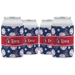 Baseball Can Cooler (12 oz) - Set of 4 w/ Name or Text