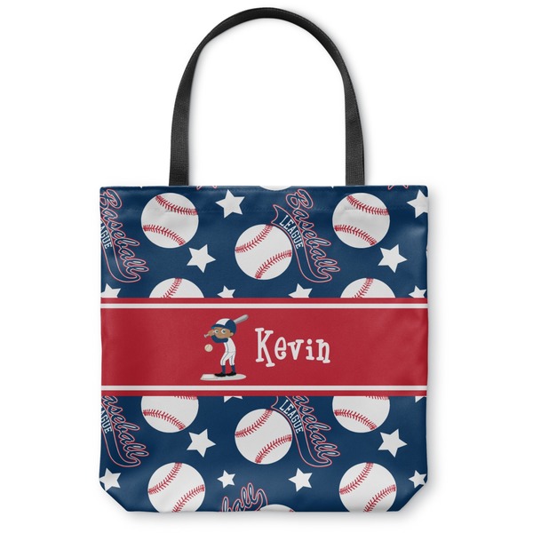 Custom Baseball Canvas Tote Bag - Large - 18"x18" (Personalized)