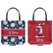 Baseball Canvas Tote - Front and Back