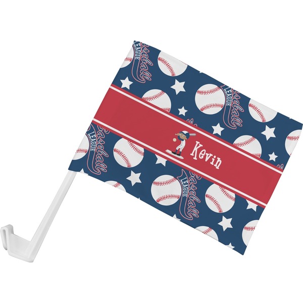Custom Baseball Car Flag - Small w/ Name or Text