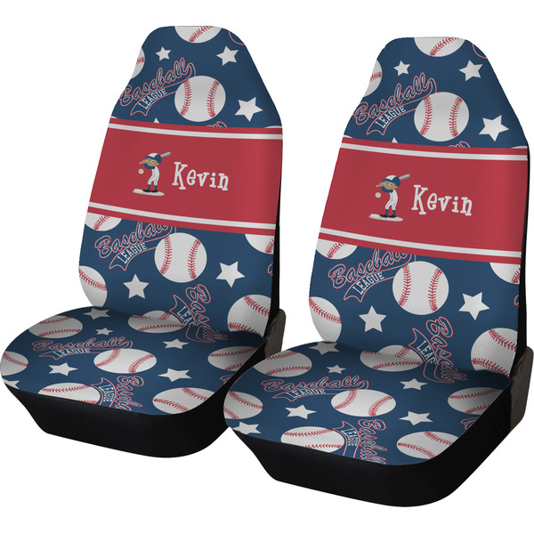 Custom Baseball Car Seat Covers (Set of Two) (Personalized)