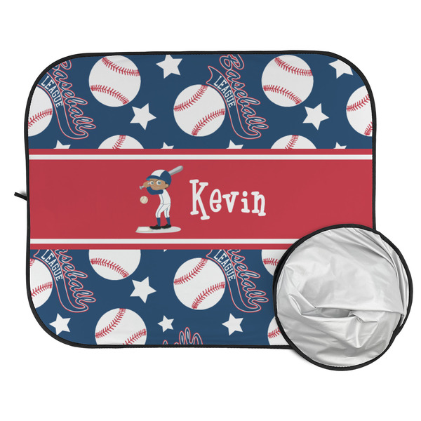 Baseball Car Sun Shades - FOLDED & UNFOLDED