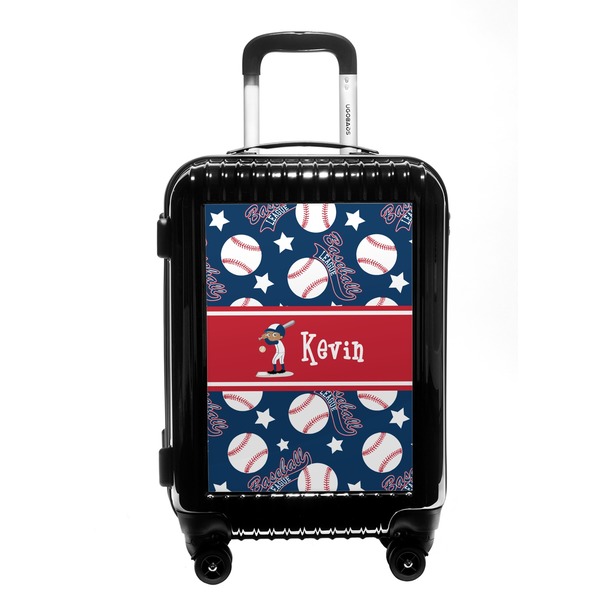 Custom Baseball Carry On Hard Shell Suitcase (Personalized)