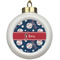 Baseball Ceramic Ball Ornament (Personalized)