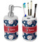 Baseball Ceramic Bathroom Accessories Set (Personalized)