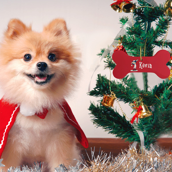 Baseball Ceramic Flat Ornament - Bone (LIFESTYLE)