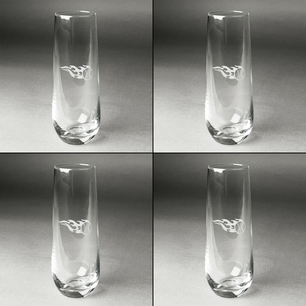 Baseball Champagne Flute - Set of 4 - Approval