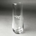 Baseball Champagne Flute - Stemless Engraved