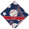 Baseball Cloth Napkins - Personalized Dinner (Folded Four Corners)