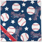 Baseball Cloth Napkins - Personalized Dinner (Full Open)
