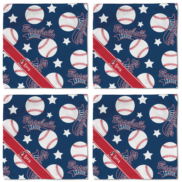 Baseball Cloth Napkins - Personalized Lunch (APPROVAL) Set of 4