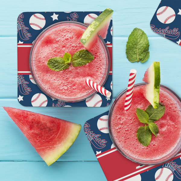 Baseball Coaster Set - LIFESTYLE