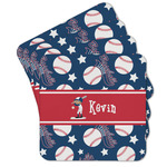 Baseball Cork Coaster - Set of 4 w/ Name or Text