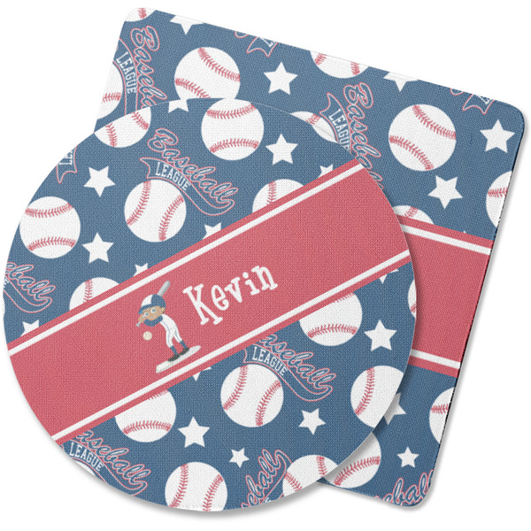 Custom Baseball Rubber Backed Coaster (Personalized)