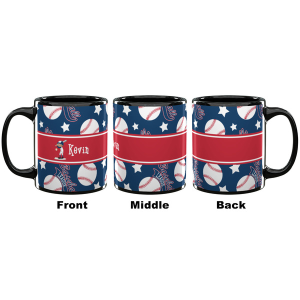 Baseball Coffee Mug - 11 oz - Black APPROVAL