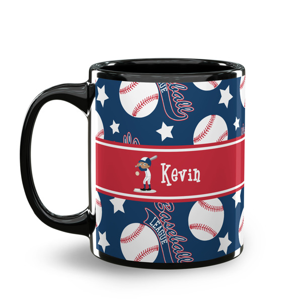 Baseball Coffee Mug - 11 oz - Black