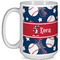 Baseball Coffee Mug - 15 oz - White Full