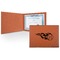 Baseball Cognac Leatherette Diploma / Certificate Holders - Front only - Main