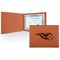 Baseball Leatherette Certificate Holder - Front